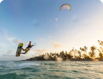 Hit kitesurf in Zanzibar